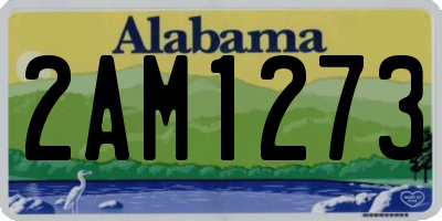 AL license plate 2AM1273