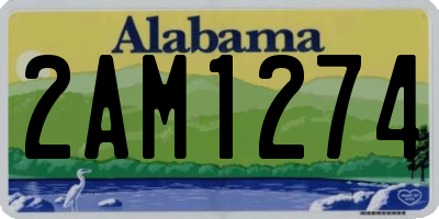 AL license plate 2AM1274