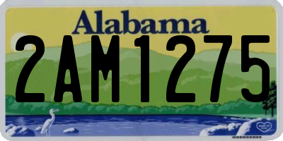 AL license plate 2AM1275