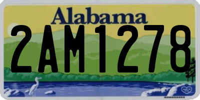 AL license plate 2AM1278