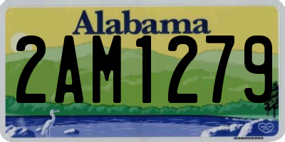 AL license plate 2AM1279