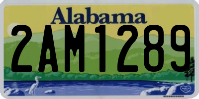 AL license plate 2AM1289
