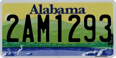 AL license plate 2AM1293