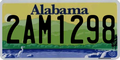 AL license plate 2AM1298