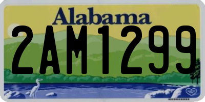 AL license plate 2AM1299