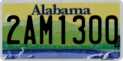 AL license plate 2AM1300