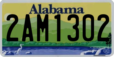 AL license plate 2AM1302
