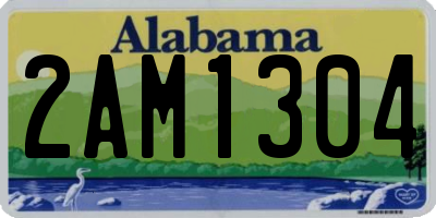 AL license plate 2AM1304