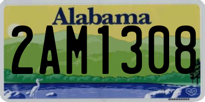 AL license plate 2AM1308