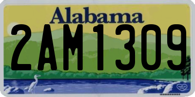 AL license plate 2AM1309
