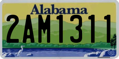 AL license plate 2AM1311