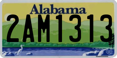 AL license plate 2AM1313