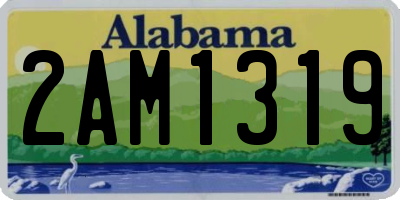 AL license plate 2AM1319