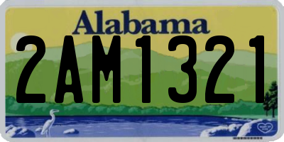 AL license plate 2AM1321