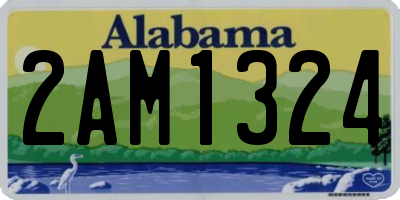 AL license plate 2AM1324