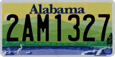 AL license plate 2AM1327