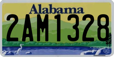 AL license plate 2AM1328