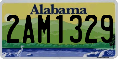 AL license plate 2AM1329