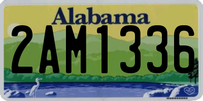 AL license plate 2AM1336