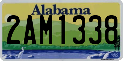 AL license plate 2AM1338