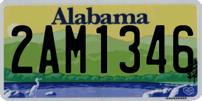 AL license plate 2AM1346