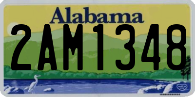 AL license plate 2AM1348