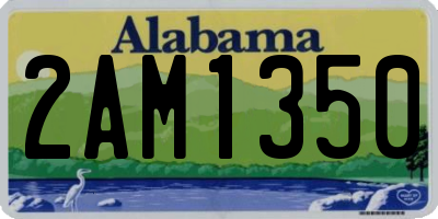 AL license plate 2AM1350
