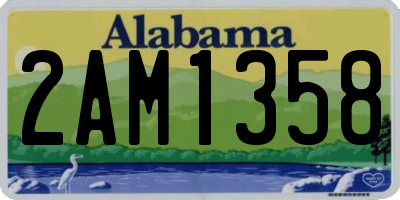 AL license plate 2AM1358