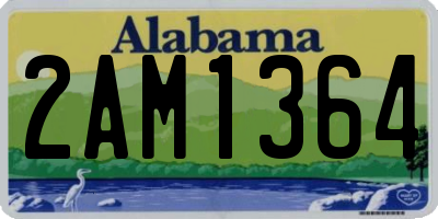 AL license plate 2AM1364