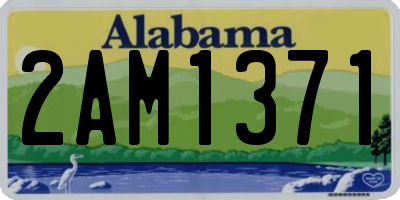 AL license plate 2AM1371