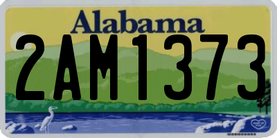 AL license plate 2AM1373