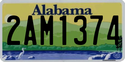 AL license plate 2AM1374