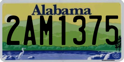 AL license plate 2AM1375