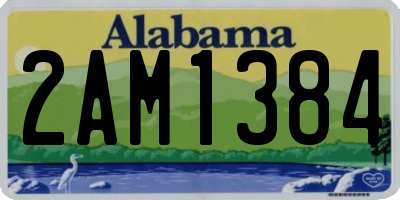 AL license plate 2AM1384