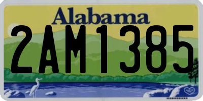 AL license plate 2AM1385
