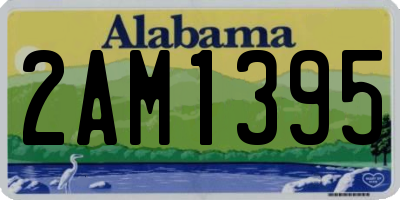 AL license plate 2AM1395