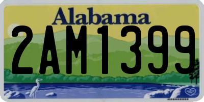 AL license plate 2AM1399