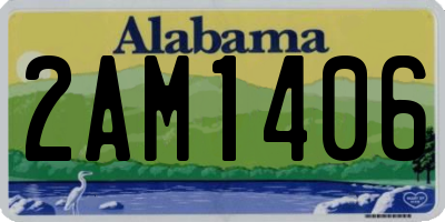 AL license plate 2AM1406