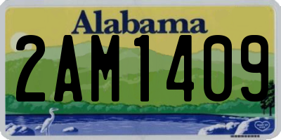 AL license plate 2AM1409