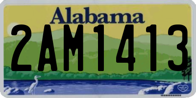AL license plate 2AM1413