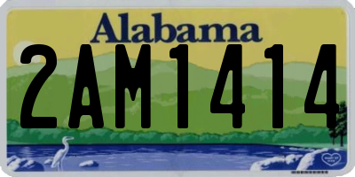 AL license plate 2AM1414
