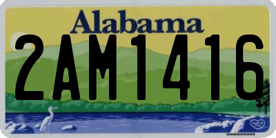AL license plate 2AM1416