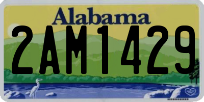 AL license plate 2AM1429