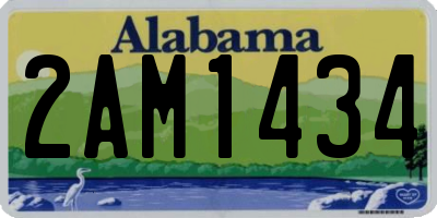 AL license plate 2AM1434
