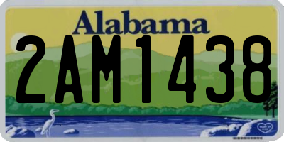 AL license plate 2AM1438