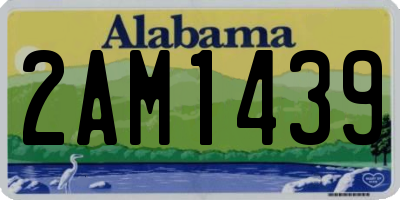 AL license plate 2AM1439