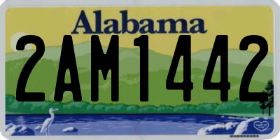 AL license plate 2AM1442