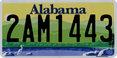 AL license plate 2AM1443