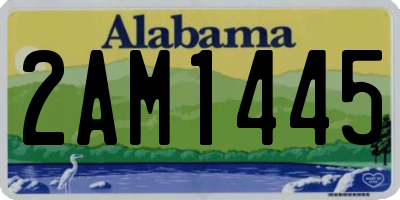 AL license plate 2AM1445