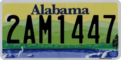 AL license plate 2AM1447